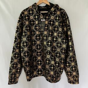 Drill NYC Co. Men’s Hoodie Metallic Gold/Black Size XL - NWT